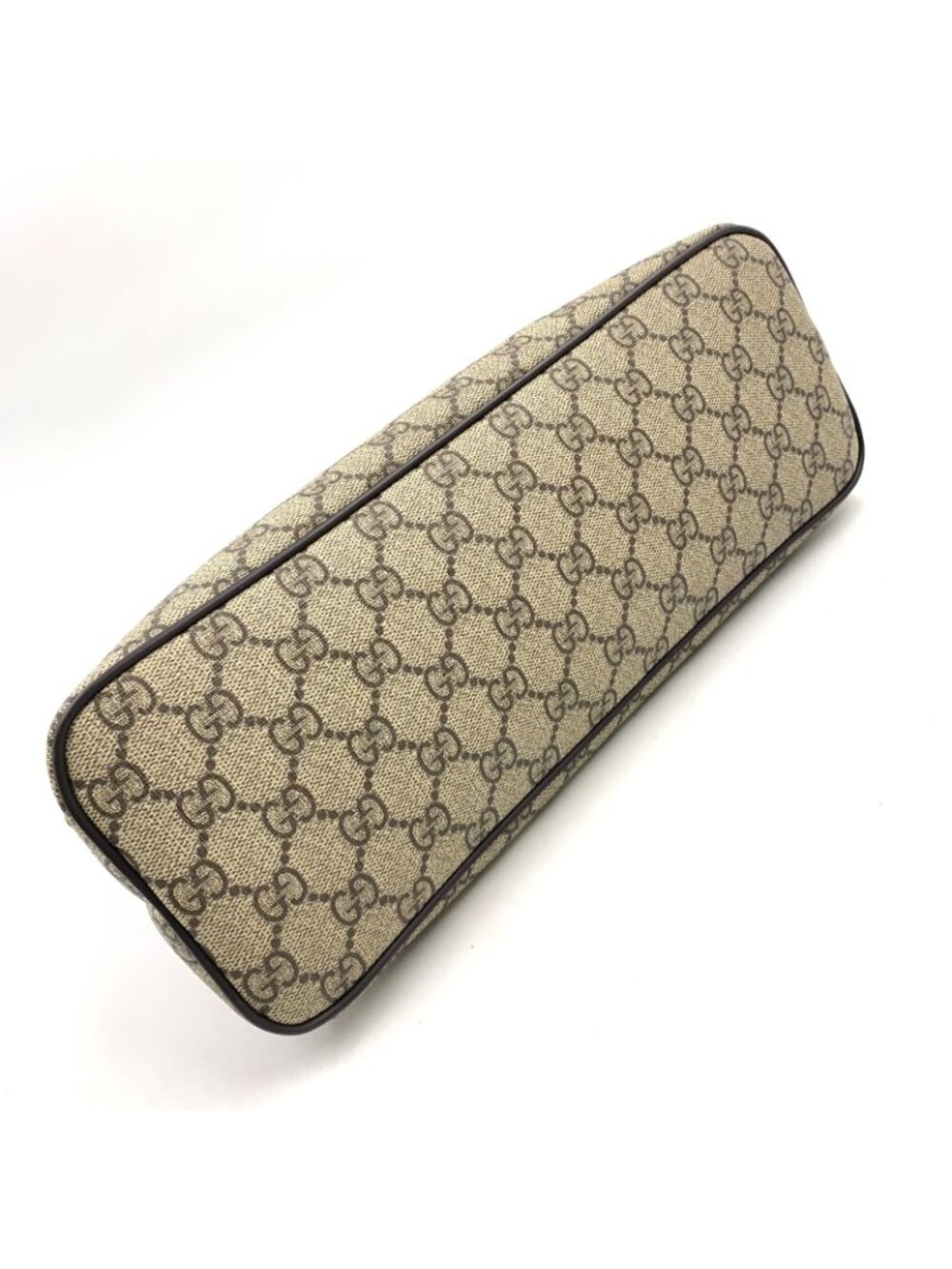 Gucci GG Blooms Shoulder Bag Leather Canvas Brown Silver - Picture 10 of 15